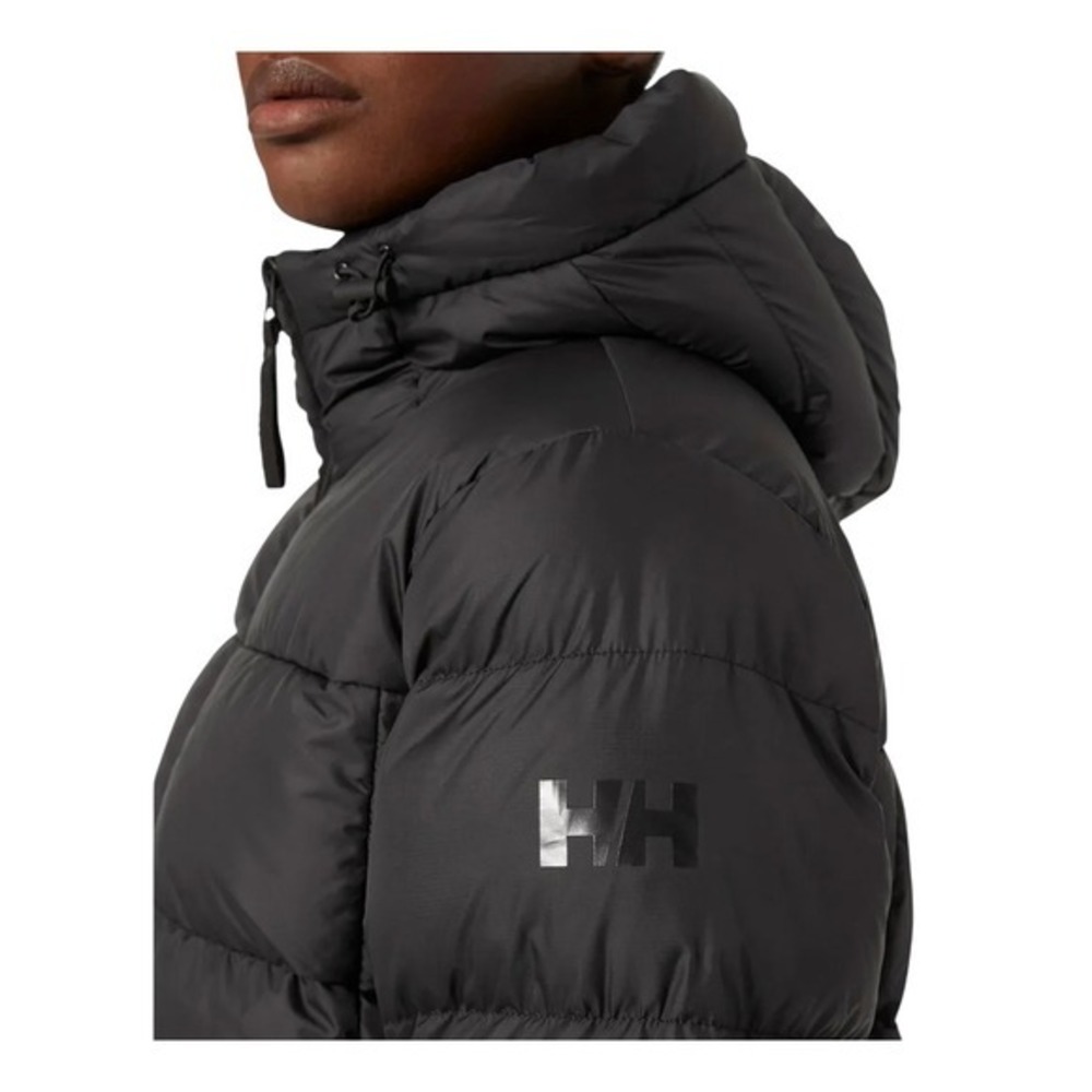 NEW Helly‎ Hansen Women's Large Active Puffy Hooded Jacket Black - Picture 2 of 12